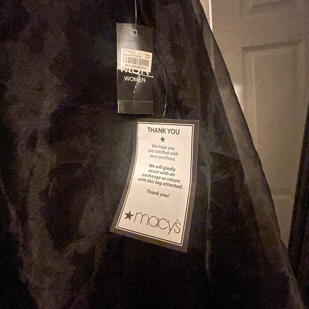 Macy's Black Sheer Layered Skirt - Picture 3 of 3